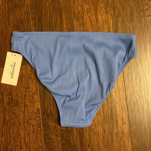 NWT Swimsuits for All Ribbed Periwinkle Blue Bikini Bottoms - Picture 4 of 5